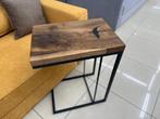 Epoxy Notenhout Tafel - Handgemaakt & Modern, 45 tot 60 cm, Nieuw, Rechthoekig, Hout