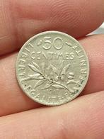 Frankrijk, 50 centimes 1917, zilver (19), Postzegels en Munten, Munten | Europa | Niet-Euromunten, Frankrijk, Zilver, Ophalen of Verzenden