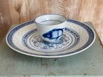 Schaaltje met bakje China. Delfts blauwe kleuren koj karper, Ophalen, Overige typen, Zo goed als nieuw, Overige stijlen