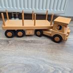 Houten Speelgoed Auto met Pegdolls - Montessori Waldorf, Ophalen of Verzenden, Zo goed als nieuw, Duw- of Trekspeelgoed