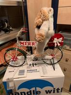 Fiets met kerstman met verlichting, Diversen, Kerst, Ophalen of Verzenden, Zo goed als nieuw