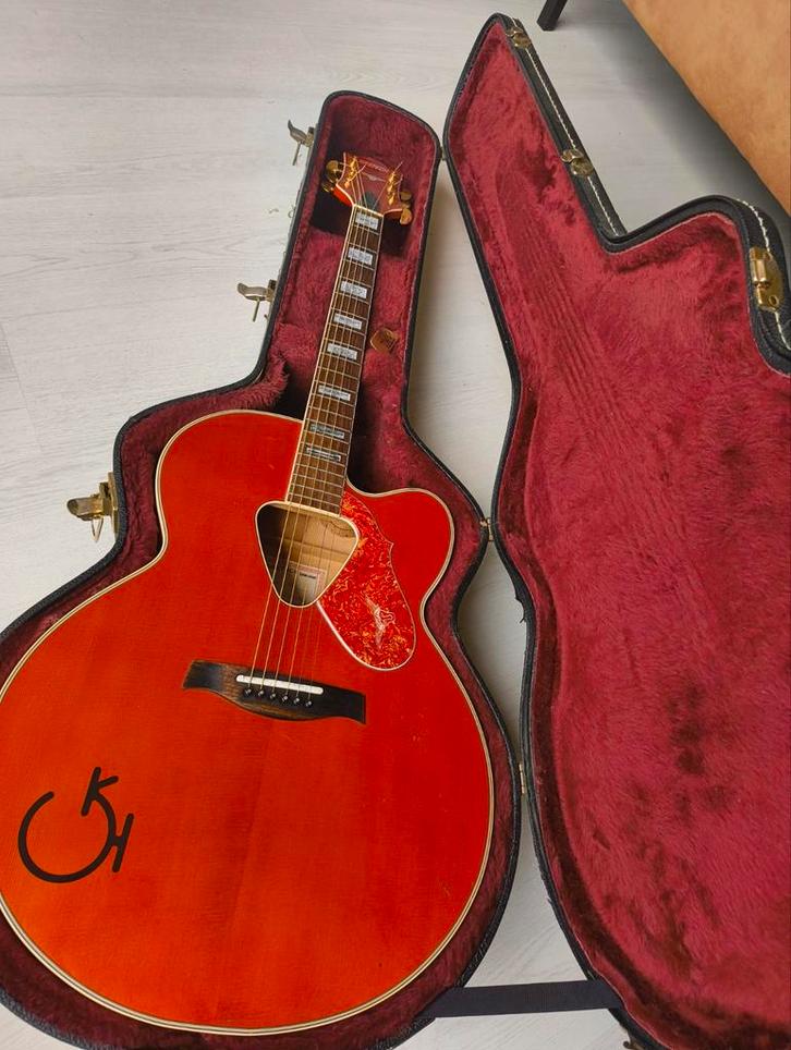 Gretsch Rancher G6022C "Jumbo" uit 1992, semi akoestisch, Muziek en Instrumenten, Snaarinstrumenten | Gitaren | Akoestisch, Zo goed als nieuw