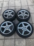 18 Inch Mercedes c klasse W205 AMG breedset org all-season, Ophalen, 18 inch, Gebruikt, Banden en Velgen