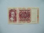 1538. Noorwegen, 100 kroner (1983-1994) Camilla Collett., Verzenden, Overige landen, Los biljet