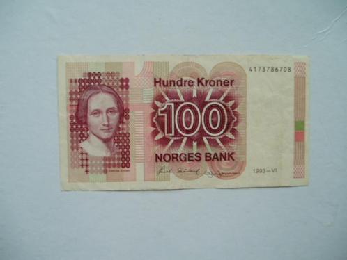1538. Noorwegen, 100 kroner (1983-1994) Camilla Collett., Postzegels en Munten, Bankbiljetten | Europa | Niet-Eurobiljetten, Los biljet