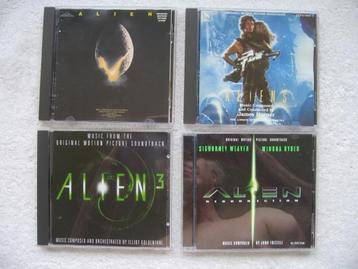 Alien 1 t/m 4 soundtracks cd's