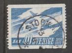 Zweden 1961 - Douglas DC-8 Vliegtuig, Postzegels en Munten, Postzegels | Europa | Scandinavië, Zweden, Ophalen, Gestempeld