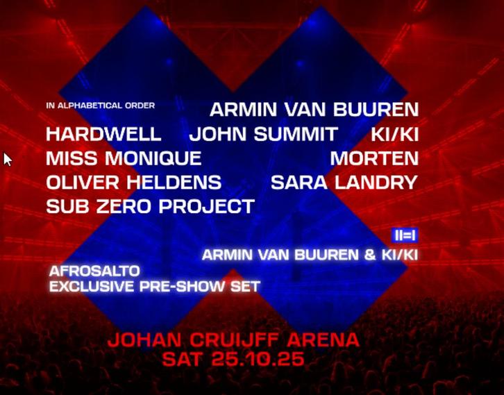 VIP en Early access tickets AMF 2025, Tickets en Kaartjes, Concerten | Dance, Drie personen of meer, Oktober