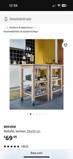 Kamado rol tafel Ikea zelf op maat zagen, Ophalen, Zo goed als nieuw