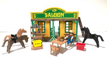 Playmobil Saloon 3461 Klicky met Sheriff + Tafel en Stoelen beschikbaar voor biedingen