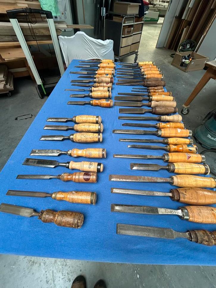 Nooitgedagt & JNIJ Beitels - 44 stuks, Doe-het-zelf en Verbouw, Gereedschap | Handgereedschap, Gebruikt, Ophalen of Verzenden