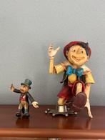 Zeldzame Disney Beeldjes – Pinokkio & Japie Krekel, Ophalen, Peter Pan of Pinokkio, Gebruikt, Beeldje of Figuurtje