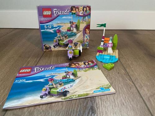 Lego Friends Mia’s Strandscooter 41306 – Compleet + Doos!, Kinderen en Baby's, Speelgoed | Duplo en Lego, Zo goed als nieuw, Lego