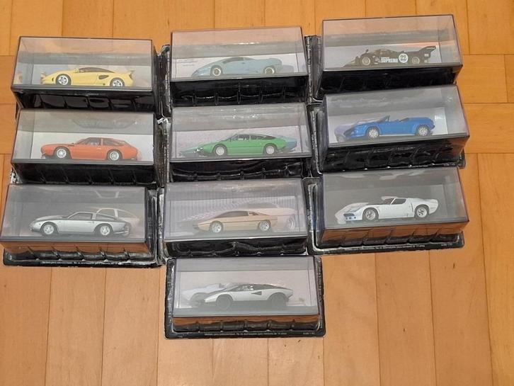 LOT 10 MODELS LAMBORGHINI CAR 1/43 SCALE, Hobby en Vrije tijd, Modelauto's | 1:43, Nieuw, Auto, Overige merken, Ophalen of Verzenden