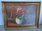 Schilderij - Bloemen in vaas - 46x37cm, Ophalen