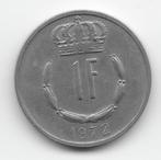 Luxemburg 1 franc 1972 KM# 55, Postzegels en Munten, Munten | Europa | Niet-Euromunten, Verzenden, Overige landen, Losse munt
