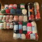 Kleine bolletjes acryl en katoen garen, Ophalen of Verzenden, Gebruikt, Breien, Wol of Garen