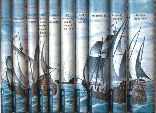 Ontdekkingsreizigers - complete serie van 10 delen, Boeken, Geschiedenis | Wereld, Zo goed als nieuw, Overige gebieden, 20e eeuw of later