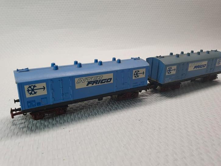 2 Jouef Koelwagons - Gebruikte Staat, Hobby en Vrije tijd, Modeltreinen | H0, Gebruikt, Wagon, Jouef, Ophalen of Verzenden
