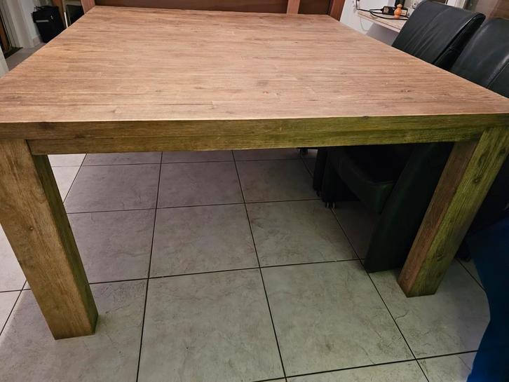 Mooie grote eettafel, Huis en Inrichting, Tafels | Eettafels, Gebruikt, 100 tot 150 cm, Rechthoekig, Ophalen
