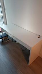 IKEA MICKE bureau 14250 wit (gemonteerd) – Utrecht centrum, Huis en Inrichting, Bureaus, Ophalen, Gebruikt, Bureau