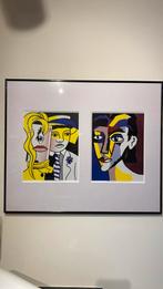 Roy lichtenstein 2 werken in 1 lijst Bild-kunst Bonn, Antiek en Kunst, Kunst | Litho's en Zeefdrukken, Ophalen