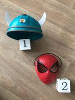 Spiderman masker + Wickie de Viking helm - carnaval, Ophalen of Verzenden, Gebruikt, Jongen of Meisje