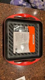 Le Creuset geemailleerde gietijzeren grillplaat, Huis en Inrichting, Ophalen, Zo goed als nieuw, Gietijzer, Koekenpan of Braadpan