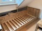 Eenpersooonsbed steigerhout, Ophalen, Gebruikt, 90 cm, Eenpersoons