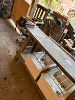 Robuuste Werkbank met Bankschroef, Ophalen of Verzenden, Gebruikt, 120 tot 170 cm, Bankschroef