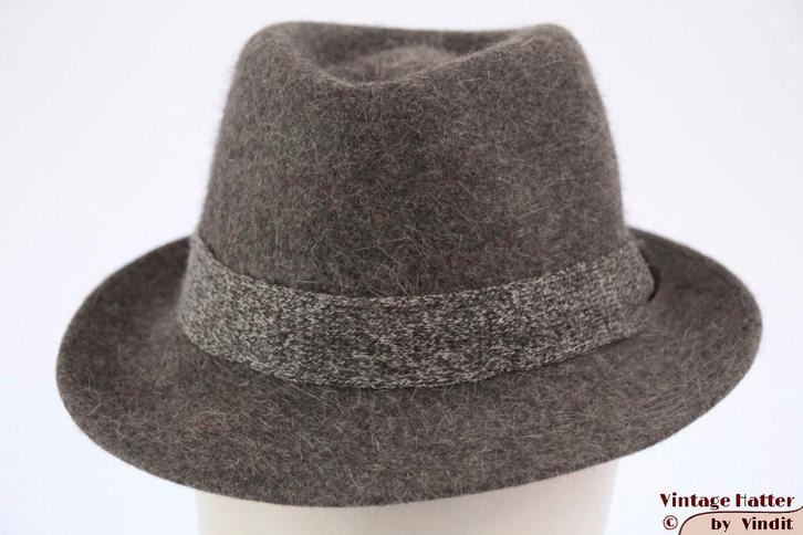 Vintage Gleufhoed Mayser licht grijs haarvilt 56,5, Kleding | Heren, Hoeden en Petten, Gedragen, Hoed, 57 cm (M, 7⅛ inch) of minder
