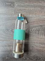 Glazen waterfles met thee-infuser, Ophalen of Verzenden, Zo goed als nieuw