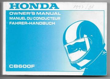 Honda CB600 F manual Betriebsanleitung (5199z) beschikbaar voor biedingen