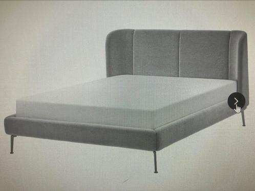 Bed Tufjord Ikea, Huis en Inrichting, Slaapkamer | Bedden, Zo goed als nieuw, Tweepersoons, 160 cm, 200 cm, Stof, Groen, Ophalen