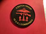 Badge van 2 Dutch Trooper met klittenband, Verzamelen, Ophalen of Verzenden, Landmacht, Nederland, Embleem of Badge