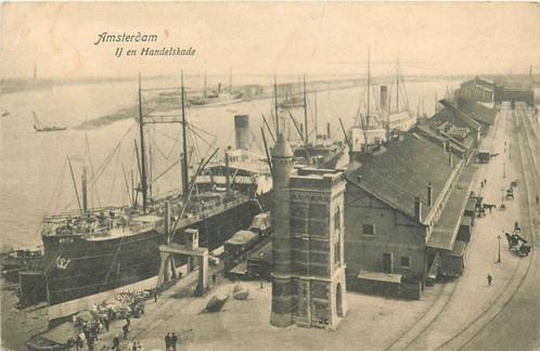 (701-095-035) Amsterdam IJ en Handelskade, Verzamelen, Ansichtkaarten | Nederland, Noord-Holland, Verzenden
