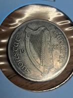 Ierland 2 schillings 1928, Postzegels en Munten, Munten | Europa | Niet-Euromunten, Ophalen of Verzenden, Overige landen, Losse munt