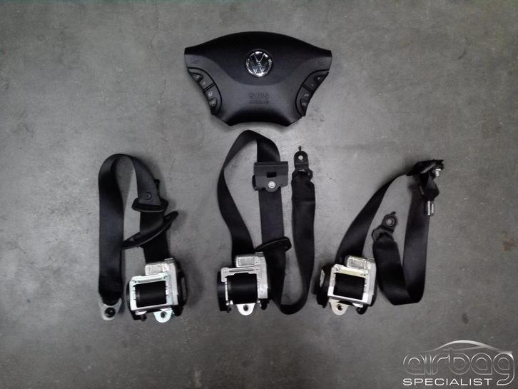 Airbag set (stuur airbag  gordel links midden rechts) VW Cra, Auto-onderdelen, Dashboard en Schakelaars, Volkswagen, Gebruikt