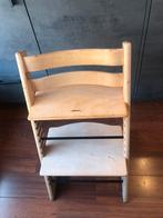 Tripp trapp stokke kinderstoel hout kleur, Ophalen, Gebruikt, Meegroeistoel, Aanschuifbaar
