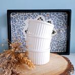 3 witte souffléschaaltjes 10 cm, Huis en Inrichting, Keuken | Servies, Ophalen of Verzenden, Zo goed als nieuw, Porselein