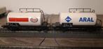 2x Ketelwagen Märklin 4440 + 4441 Esso Aral, Wisselstroom, Gebruikt, Wagon, Ophalen of Verzenden