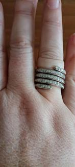Ti Sento zilveren ring maat 56 met zirkonia, Sieraden, Tassen en Uiterlijk, Ringen, 18 tot 19, Ophalen of Verzenden, Zo goed als nieuw