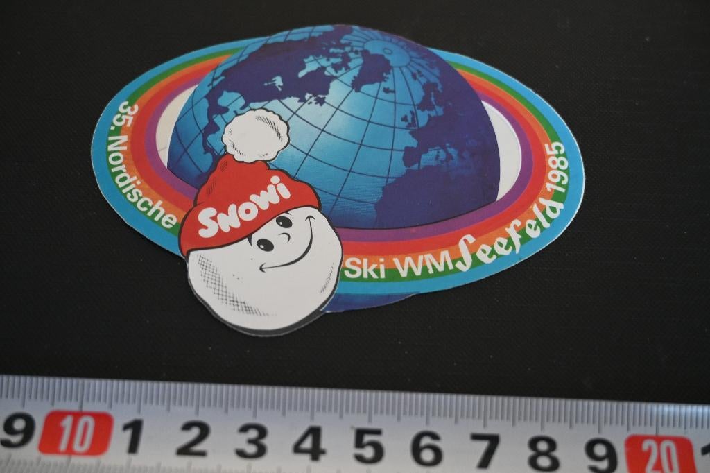 sticker Oostenrijk 35. Nordische SNOWI Ski WM Seefeld 1985*, Ophalen, Zo goed als nieuw