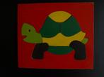 Kinderpuzzel Schildpad., Verzenden, Minder dan 10 stukjes, Zo goed als nieuw, 4 tot 6 jaar