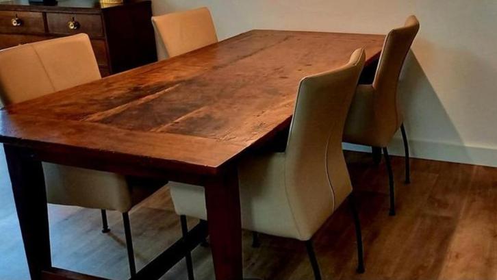 Antieke eettafel 210x100x76, Antiek en Kunst, Antiek | Meubels | Tafels, Ophalen