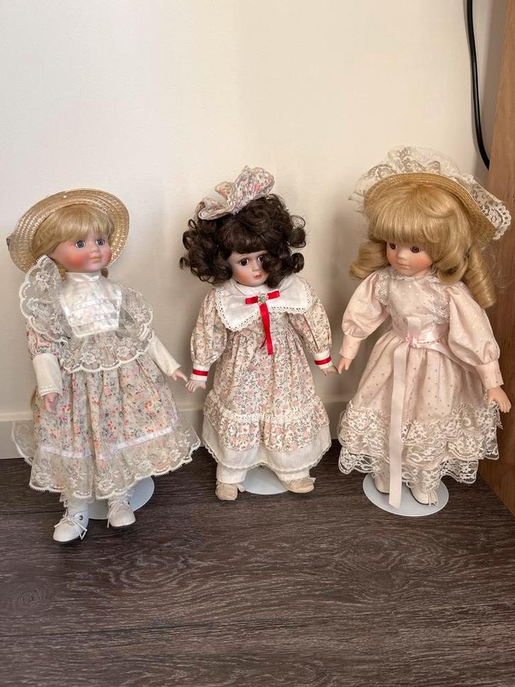 Vintage Poppen - Set van 3, Antiek en Kunst, Antiek | Speelgoed, Ophalen
