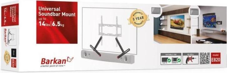 Barkan Mounting Systems E820 (Soundbar beugel) *Nieuw*, Audio, Tv en Foto, Televisiebeugels, Nieuw, Ophalen of Verzenden