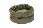 Designed by Lotte Fluco Kattenmand - Fluweel - Groen - 45x45, Dieren en Toebehoren, Kattenmanden, Ophalen of Verzenden, Zo goed als nieuw