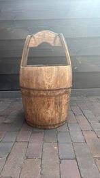 Mooie oude wateremmer. Hoffz/aura peeperkorn, Huis en Inrichting, Ophalen, Gebruikt, Hout
