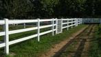 Kunststof paarden omheining PVC wit. Duurzaam en veilig, Dieren en Toebehoren, Weidegang, 4 paarden of pony's of meer